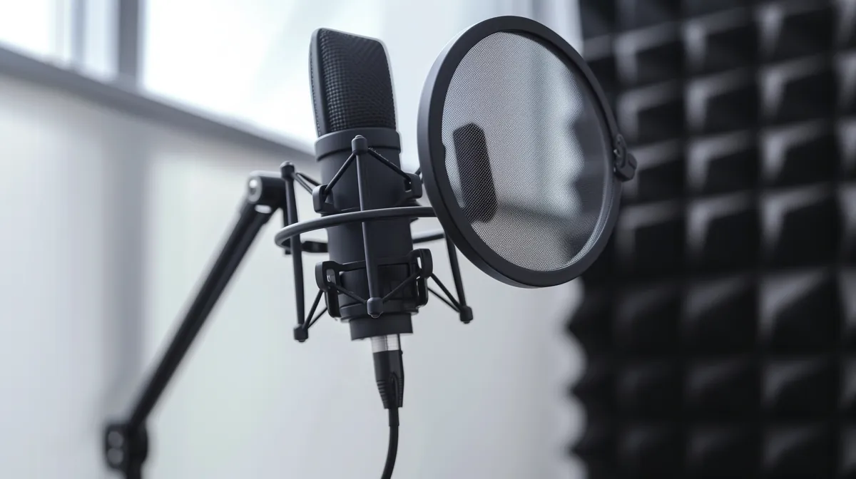 Studio microphone on the Mango Soundstage